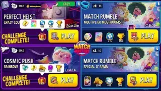 (2 Solo+2 Match Rumble)Crazy Column+Super Sized/Rainbow Rump Up/Multiplier Mushrooms/Special O' Rama