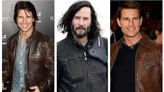 Leather Jacket Tom Cruise and Keanu Reeves Unite | Rebel Style Showdown Tom Cruise vs Keanu Reeves