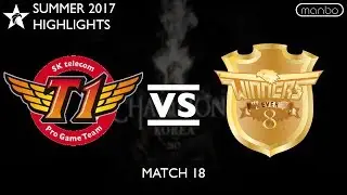 SKT vs EEW All Games Highlights LCK Summer 2017 SK Telecom T1 vs Ever8 Winners LoL eSports