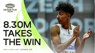 Mattia Furlani flies to 8.30m meeting record over Tentoglou in Ostrava | World Indoor Tour 26