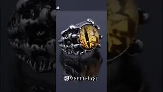Fashion Creative Evil Dragon Eye Rings For Personality Male Punk Colors Ring Jewelry Men's check bio