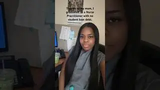 Nurse Practitioner: no student loan debt. #nursepractitioner #studentloandebt