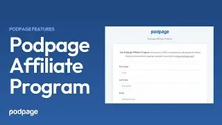Earn Commissions With Podpage Affiliate Program