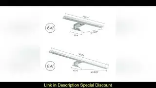 6/8W LED Mirror Light Bathroom Cabinet Light 6000K Make-up Mirror Light Vanity Wall Lamp Waterproof