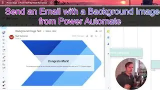 Отправьте электронное письмо с фоновым изображением из Power Automate, которое будет отображаться...