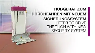 BLOKSMA &bull; Hubger&auml;t zum Durchfahren mit neuem Sicherungssystem &bull; Lifter with new security system