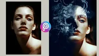 PicsArt Scary Smoking Skull Face Effect | Photo Editing Tutorial | Halloween Edit