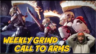 DESTINY 2 - CALL TO ARMS WEEKLY GRIND & NEW DUNGEON TRAILER REACTION! LIVE!