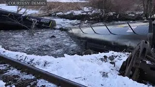 Crews working to clear Mansfield train derailment before cold weather arrives