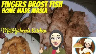 FINGERS BROST FISH | Home made Masala | Recipe | MaHjabeen's Kitchen....