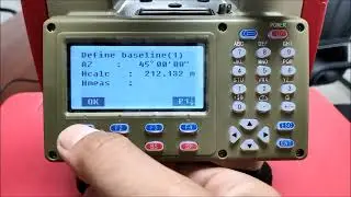 Define baseline of Kolida total station