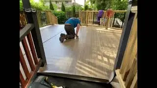 Duradek Cedarwood from drip deck to roof deck