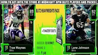 HOW TO GET INTO THE STORE AT MIDNIGHT! 8PM BLITZ PLAYERS AND PACKS! | MADDEN 20 ULTIMATE TEAM