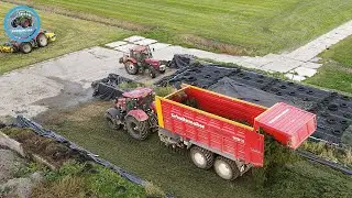 Grass Silage With Case Puma 220 CVX And Schuitemaker Rapide 7200