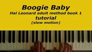 Boogie Baby Hal Leonard adult piano method book 1 tutorial