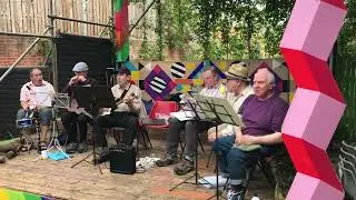 Hackney dudes band performing at curve garden Tuesday 27/08/2024