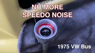 How to Lubricate a VW Bus Speedometer Cable | Fix Needle Bounce, Squeal & Noise