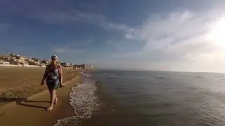 Beach Walking in Guardamar, Costa Blanca