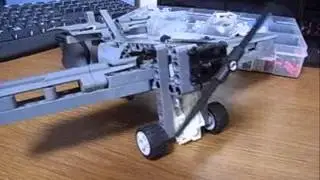 Lego Technic Airplane RC Gray Exploded View