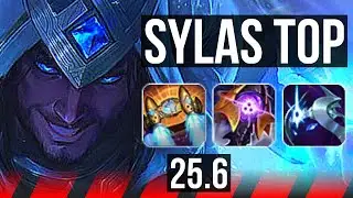 SYLAS vs AMBESSA (TOP) | 10 solo kills, 600+ games | KR Grandmaster | 25.6