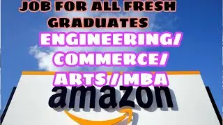 JOB OPPORTUNITY  FOR ALL FRESH GRADUATES | ENGINEERING  | BCOM | BBM | ARTS | MEDICINE