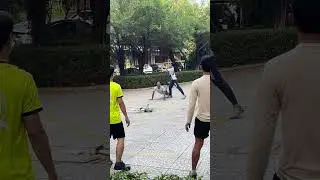 CALM VS PRESSURE focus test 🧠 #martialarts #badminton #shuttlecock #hackysack #shorts