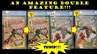 AMAZING Case Study!!! Spider-Man 121 122 Stain Removal whitening CGC grading comic book Unboxing