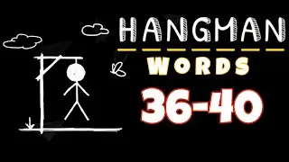 HANGMAN WORDS Two Player Games level 36 37 38 39 40