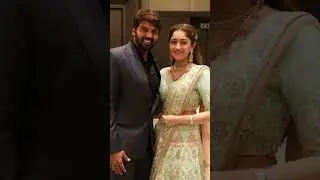 ❤️South actor Arya and his cute wife Sayyesha saigal❤️#shorts .