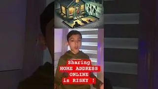 Don't Share Your Home Address Online!  #staycybersafe #kidseducation #kidslearning #kids
