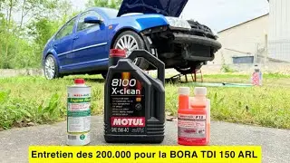 Entretien des 200.000 klm pour ma bora Tdi 150 arl ( MECARUN P18 + MOTUL 8100 ) meilleur combo !