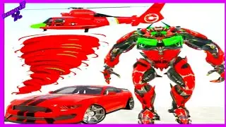 Tornado Robot Car Transformation Game Android gameplay