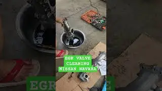 EGR VALVE CLEANING NISSAN NAVARA #cleaning
