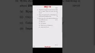 MHI -10 JUNE 2022 Question Paper || MA History IGNOU || @TheENub @NubInfo