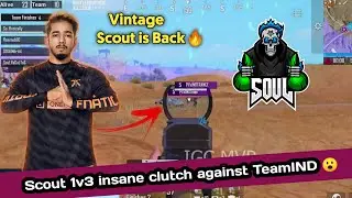 Scout 1v3 Team IND in Upthrust Grand Finals Day 1 | Ft:SouL,GodL,IND,OR,8BIT #WingsBattleFest #scout