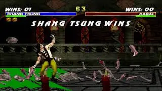 [Mortal Kombat Trilogy - PS1] Shang Tsung 100% + bugs
