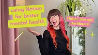 mental health therapy tracker in notion | systems & self care for adhd creatives