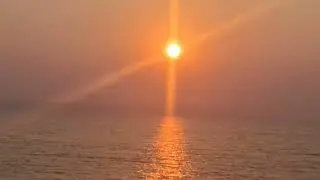 Beautiful Sunset At Siridao Goa Beach