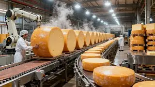 Satisfying Cheese Making Process | 100,000 Liters of Milk Per Day! ( Full Process)