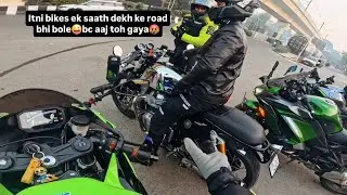 Galiyan kam 😅exhaust zyada🤣🤣@greenvenomzx6r 