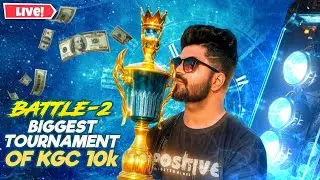 BATTLE-2 FINNALY CUP 10K TOURNAMENT IN KGC  BGMI CUSTOM ROOM TODAY KANNADA BGMI LIVE BGMI LIVE