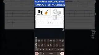ALPHABET TRACING PAD TEMPLATE #canvatemplate #tracingalphabets