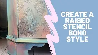 How to Create a Raised Stencil in a Rustic Boho Style