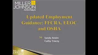 Updated Employment Guidance: FFCRA, EEOC and OSHA