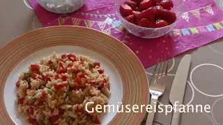 Kochanleitung und Rezept f&uuml;r eine Gem&uuml;sereispfanne