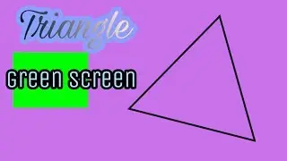 Triangle green screen intro animated