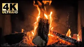 Cozy Fireplace UHD 4K. Relaxing TV Background