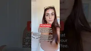 PCOS Hack: Drink water and eat breakfast before your morning cup of coffee! #pcos