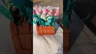Diy Tulip flower with waste material #diy #viral #trending #artandcraft #decocraft #youtubeshorts