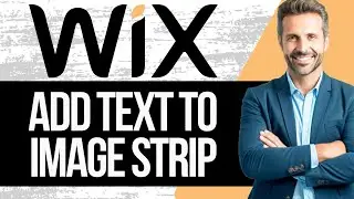 Как добавить текст в полосу изображений в Wix